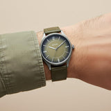 Titan Neo Basics II Green Dial Watch for Men 1802QL05