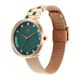 Fastrack Fleek Green Dial Girls Watch NU6300WM02