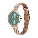 Fastrack Stunners X Green Dial Girls Watch NU68045WM01