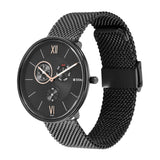 Titan Black Dial Stainless Steel Watch 1877NM01