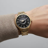 Titan Stellar Sun-Moon Brown Dial Men’s Watch 10028WM01