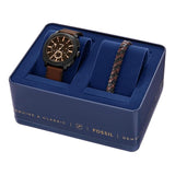 Fossil Machine Watch & Bracelet Gift Set for Men FS6102SET