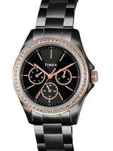 Timex Multifunction Black Round Women’s Watch TW000Z404
