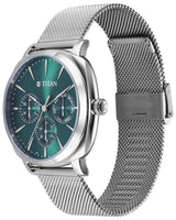 Titan Classique Suave Green Dial Watch 90189SM01