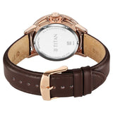 Titan Light Leathers Brown Dial Men’s Watch NU90200WL01