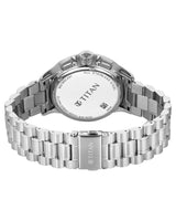Titan Classique Chronograph Black Dial Steel Watch 90218SM01