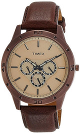 Timex Fashion Brown Dial Men Multifunction Watch TW000U915