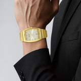 Titan Champagne Dial Stainless Steel Men's Watch