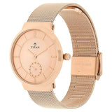 Titan Rose Gold Dial Women’s Watch NS95033WM01