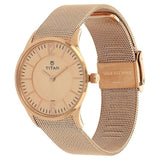 Titan Quartz Rose Gold Dial Women’s Watch NS95035WM01