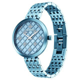 Titan Purple Unending Blue Dial Women’s Watch 95163QM01