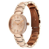 Titan Aura Rose Gold Dial Women’s Watch NU95240WM01