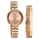 Titan Raga Contempore Rose Gold Dial Women's Watch NU95310WM01F