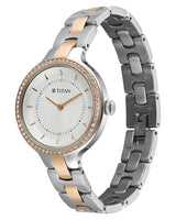 Titan Glamour White Dial Women’s Watch NU95333KM01