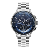 Titan Classique Half Cut Chronograph Blue Watch 90218SM02
