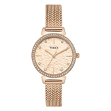 Timex Trendline Round 32mm Rose Gold Dial Women’s Watch TWEL22304