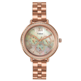 Timex Mother of Pearl White Multifunction Women’s Watch TW000Z504