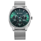 Titan Classique Suave Green Dial Watch 90189SM01