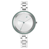 Fastrack Stunners Silver Girls Watch NU6265SM01