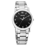 Sonata Black Dial Silver Strap Men's Watch NU7987SM07W