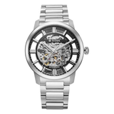 Titan Skeletal Automatic Black Dial Steel Watch 90220SM01