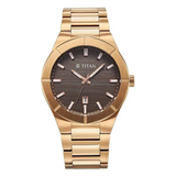 Titan Regalia Brown Rose Gold Men’s Watch 90240WM01
