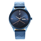 Fastrack Style Up Blue Dial Day-Date Guys Watch NU3247QL01