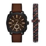 Fossil Machine Watch & Bracelet Gift Set for Men FS6102SET