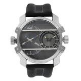 Fastrack Grey Dial Leather Strap Men's Watch NN3098SL01