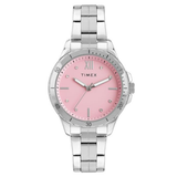Timex Pink Round Dial Women’s Watch TWEL232SMU01