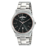 Titan Neo Black Dial Men’s Steel Strap Watch 1767SM02