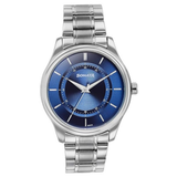 Sonata Blue Dial Silver Strap Men's Watch NU77149SM01