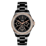 Timex Multifunction Black Round Women’s Watch TW000Z404