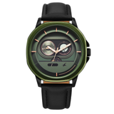 Fastrack Street Opulence Green Dial Guys Watch 3303KL01