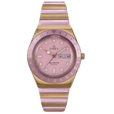 Q Timex Pink Round Women’s Watch TW2W87600UJ
