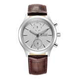 Titan Sapphire Multifunction White Dial Leather Watch 1874SL03