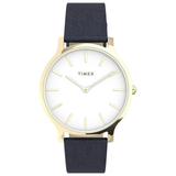 Timex Transcend 38mm Leather Strap Women Watch
