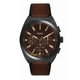 Fossil Everett Leather Watch for Men FS6108