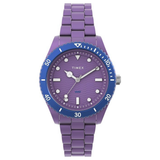 Timex Trend Purple Round Dial Women’s Watch TW2Y04800UJ