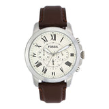 Fossil Grant Chronograph Leather Watch for Men FS4735
