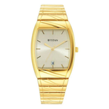 Titan Champagne Dial Stainless Steel Men's Watch