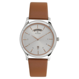 Titan Neo Silver Dial Leather Watch 1767SL01
