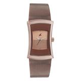Fastrack Pulse Brown Girls Watch NU6093QM01