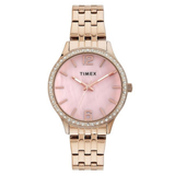 Timex Pink Round Dial Women’s Watch TWEL230SMU02