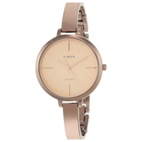 Timex Fashion Rose Gold Round Women’s Watch TWEL12813