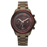 Fastrack Wild Chronograph Maroon Dial Men’s Watch 3337KM02