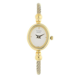 Titan Raga White Dial Golden Strap Women’s Watch NU197YM04