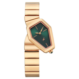 Fastrack Wild Green Dial Rose Gold Girls Watch 6323WM01