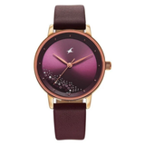 Fastrack Style Up Maroon Girls Watch 6206WL03