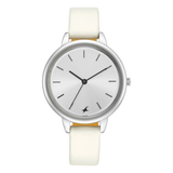Fastrack Glitch Silver Dial Girls Watch NR6234SL01